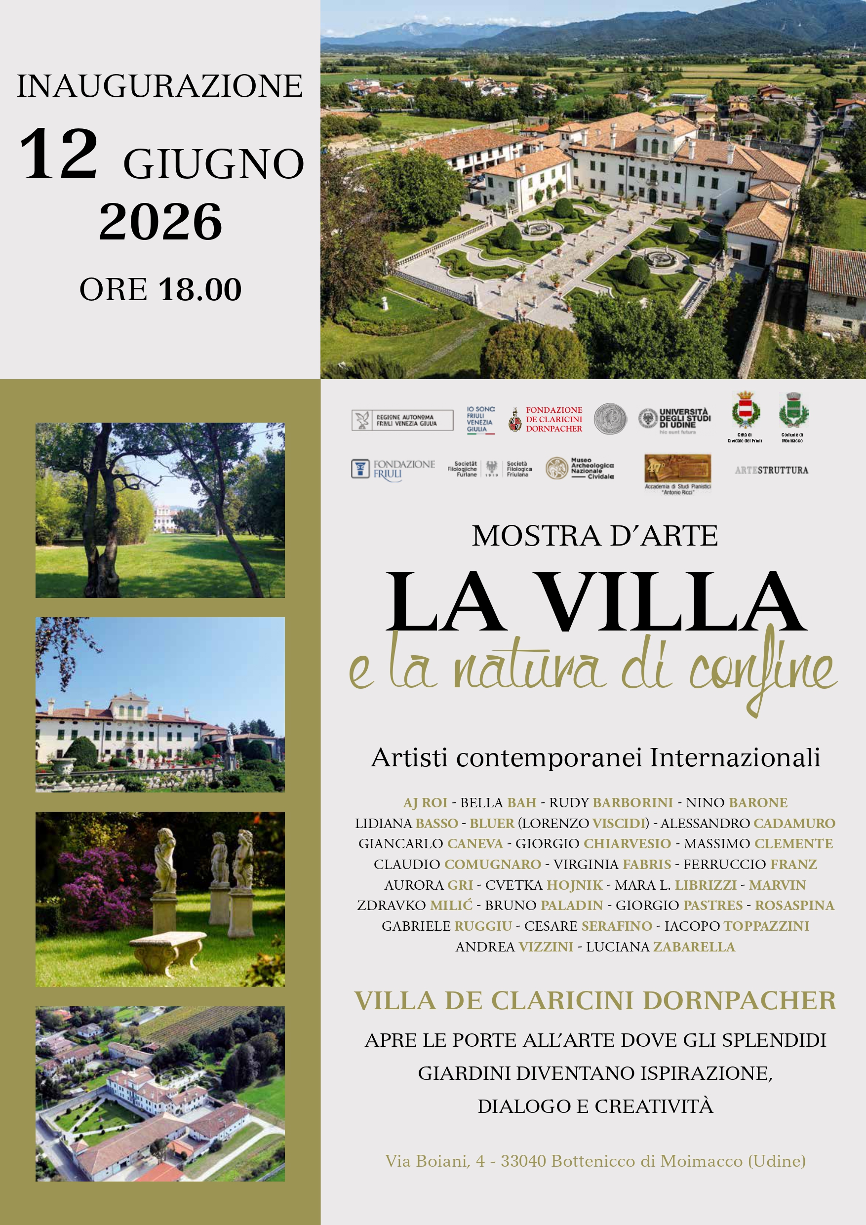 MOSTRA “LA VILLA E LA NATURA DI CONFINE”